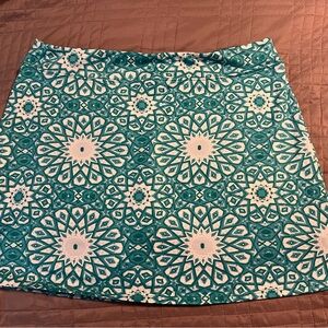 Tranquility by Colorado Clothing Turquoise and White Skort